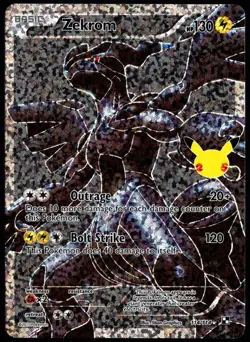 Pokemon Zekrom 114/114 2021 Celebrations Classic Collection Card - NM - Image 1