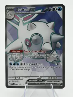 Pokemon TCG Cetitan EX Full Art Ultra Rare Holo Card 210/182 Destined Rivals - Image 1