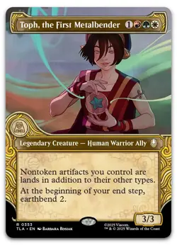 Toph, the First Metalbender (Showcase) #353 (NM) TLA Magic MTG - Image 1