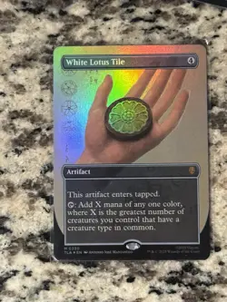 White Lotus Tile (Borderless) Avatar: The Last Airbender Foil - Image 1