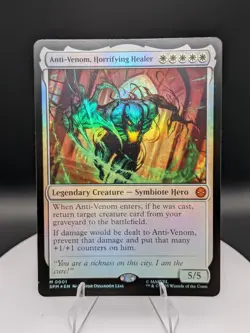 Anti-Venom, Horrifying Healer Mythic FOIL: Spider-Man MTG (NM) 'Dot' - Image 1