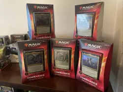 Ikoria Commander Set of 5 decks - MTG free spells included at no additional cost 630509943586 - Image 1
