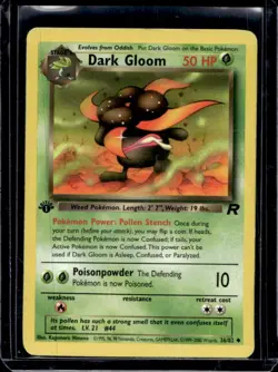 2000 Pokemon Team Rocket First Edition Dark Gloom #36/82 - Image 1