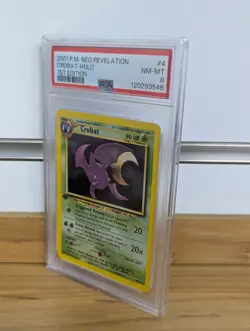 2001 PM Neo Revelation 1st Edition Crobat Holo PSA 8 NM-MT #4 Pokemon Card TCG - Image 2