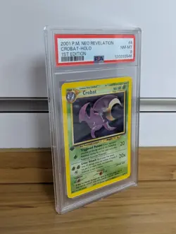 2001 PM Neo Revelation 1st Edition Crobat Holo PSA 8 NM-MT #4 Pokemon Card TCG - Image 3