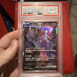2025 POKEMON JPN GLORY OF TEAM ROCKET ART RARE TEAM ROCKET'S MEWTWO EX PSA 10 - Image 1