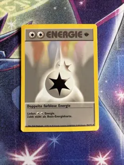 (VP) GERMAN Double Colorless Energy Pokemon Base Set First Edition Pokemon LP - Image 1