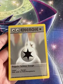 (VP) GERMAN Double Colorless Energy Pokemon Base Set First Edition Pokemon LP - Image 4