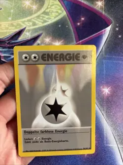 (VP) GERMAN Double Colorless Energy Pokemon Base Set First Edition Pokemon LP - Image 5