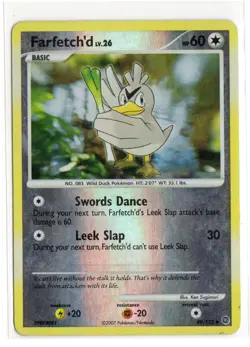 2007 Pokemon Secret Wonders Farfetch’d 49 Reverse Holo Uncommon - Image 1