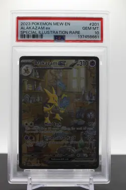 PSA 10 - Alakazam ex 201 SIR - 2023 Pokemon Scarlet & Violet 151 - Image 1