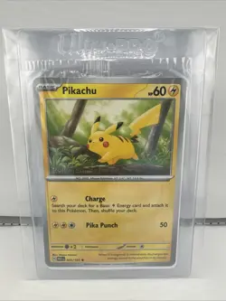 Pikachu 025/165 Pokemon Together Stamped Promo SEALED - Image 2