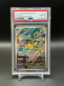 Pokemon Pikachu 173/165 IR Sv: Scarlet & Violet 151 PSA 10 GEM - Image 1