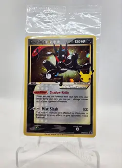 SEALED Pokemon Greninja Gold Star! SWSH144 Celebrations - Black Star Promo! - Image 1