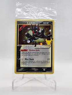 SEALED Pokemon Greninja Gold Star! SWSH144 Celebrations - Black Star Promo! - Image 2