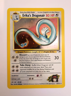 Pokemon TCG Erika's Dragonair 4/132 Holo 2000 Gym Heroes Unlimited - Image 1