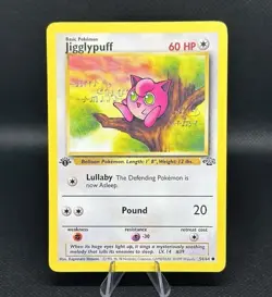 Pokemon Jigglypuff 54/64 Jungle 1st Edition WOTC 1999 EX-MT / LP - Image 1
