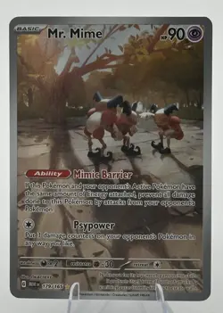 Pokemon TCG Mr. Mime 179/165 Illustration Rare Holo S&V 151 NM - Image 1
