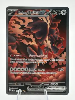 Pokemon Bloodmoon Ursaluna ex #168/131 English Prismatic Evolutions - Image 1