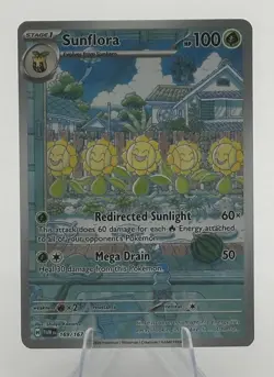 Sunflora 169/167 Pokemon TCG Sv06: Twilight Masquerade Illustration Rare NM - Image 1