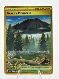 Gravity Mountain 250/191 Gold Hyper Rare Pokemon TCG Surging Sparks NM - Image 1