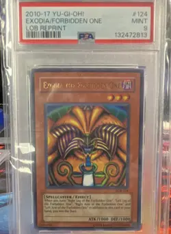 Yu-Gi-Oh! Exodia the Forbidden One Ultra Rare LOB-124 Unlimited PSA 9 English - Image 1