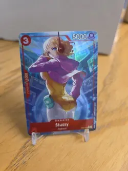 Stussy ST21-006 Parallel Alt Art One Piece TCG NM Eng + 3 Free random SRs!! - Image 1