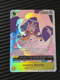 Jewelry Bonney OP13-106 Super Rare Carrying On His Will One Piece TCG NM - Image 1