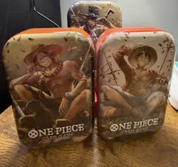 One Piece TCG: Vol 2 TIN (Ace,Sabo,Luffy) Factory Sealed - Image 1