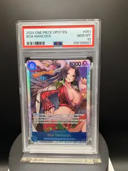 One Piece Boa Hancock OP07-051 SR PSA 10, 500 Years in the Future, English - Image 1