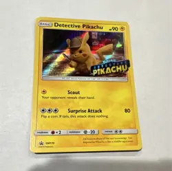 Pokemon Detective Pikachu SM170 Promo Stamped Holo 90 HP TCG Card - Image 1