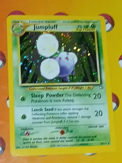 Pokemon TCG Jumpluff Neo Genesis Holo Card 7/111 Unlimited Rare Nm - Image 2