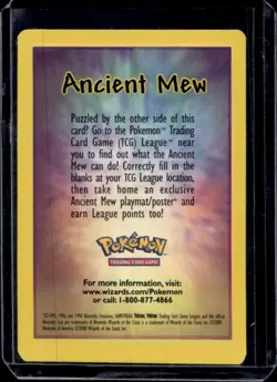 2000 Pokemon Ancient Mew Insert Card - Image 1