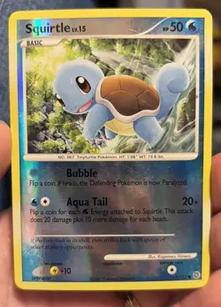 Pokemon TCG Squirtle 112/132 Secret Wonders Reverse Holo Common Card - Image 1