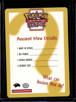 2000 Pokemon Ancient Mew Insert Card - Image 2