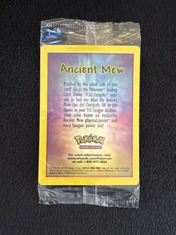 Ancient Mew SEALED Pokemon Unopened 2000 Movie Promo Holo Card X1 - RARE PROMO - Image 4