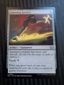 Lightning Greaves Commander: Duskmourn: House of Horror Regular - Image 1