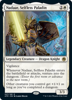 Nadaar, Selfless Paladin FOIL Adventures in the Forgotten Realms NM ABUGames - Image 1