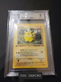 Pokemon Pikachu Jungle 1999 1st Edition #60 BGS 9 Mint PSA - Image 1