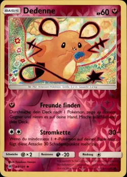 Pokemon - Dedenne - 88/131 - Reverse Holo - Forbidden Light - NM/M - Image 1