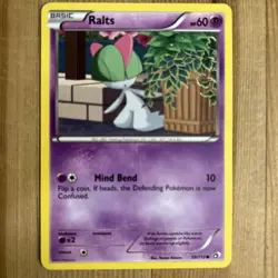 1x - Ralts - 59/113 - Common LP, English Pokemon Legendary Treasures - Image 1