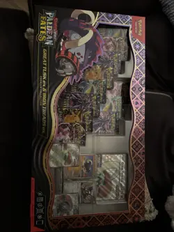 SEALED Pokemon Paldean Fates Great Tusk ex & Iron Treads ex Premium Collection - Image 1