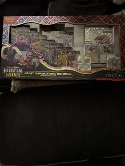 SEALED Pokemon Paldean Fates Great Tusk ex & Iron Treads ex Premium Collection - Image 2