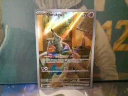 Pokemon TCG Mimikyu SVP 075 Black Star Promo Illustration Rare pokemon tcg - Image 1