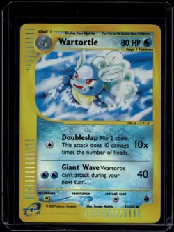 Pokemon TCG Wartortle 92/165 Expedition Reverse Holo LP - Image 1