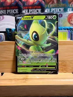CELEBI V 001/202 SWSH Base Set Double Rare Pokemon TCG NM - Image 1
