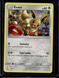 2019 Pokemon SM Hidden Fates Eevee #48/68 - Image 1