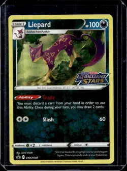 2019-2023 Pokemon SWSH Black Star Promos Liepard #SWSH187 - Image 1
