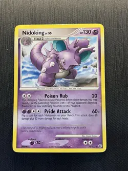 Nidoking 34/132 - 2006 Pokemon Secret Wonders - Non-Holo Rare - MP - Image 1