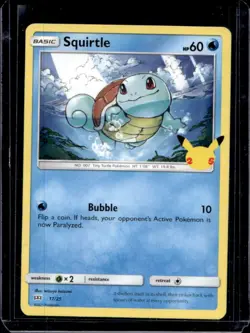 2021 Pokemon McDonald's 25th Special Edition Squirtle #17/25 - Image 1